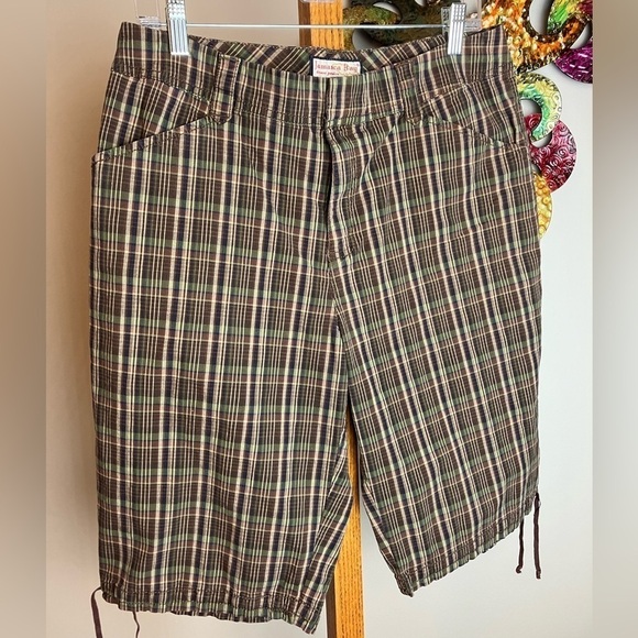 Shorts Woman’s 14 Brown Bermuda Lots Of Pockets Preowned Gently - Picture 1 of 12